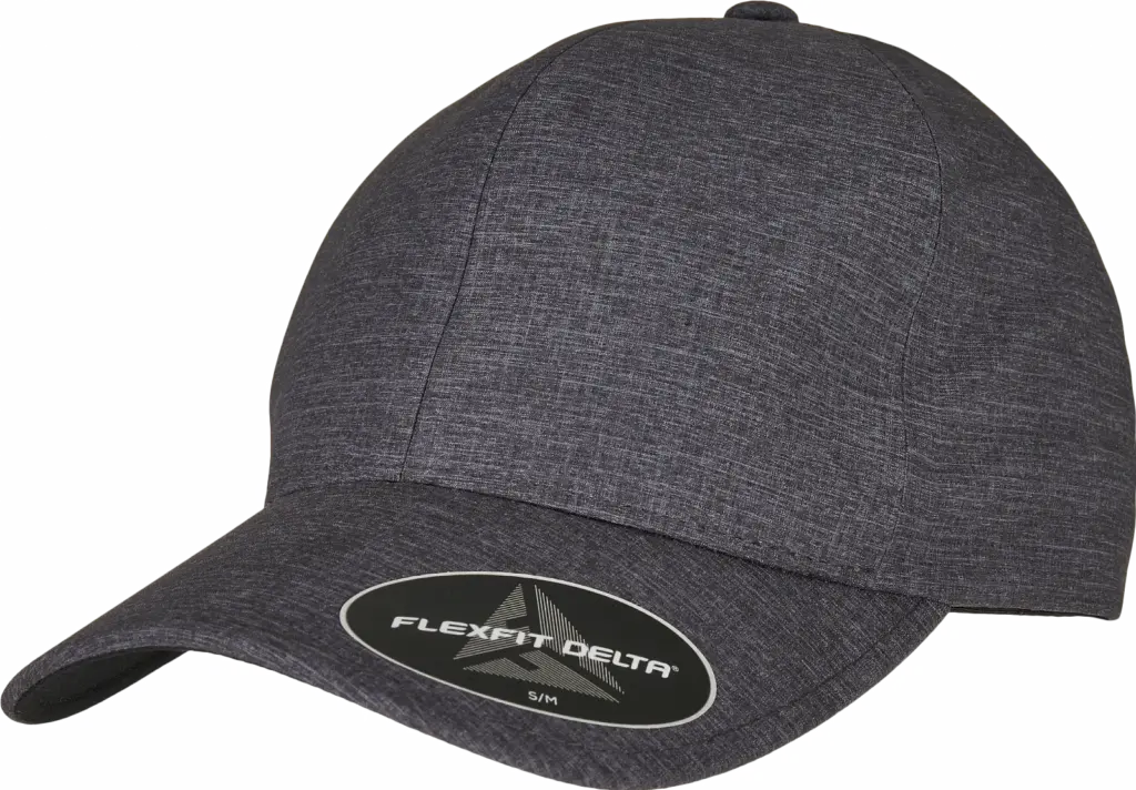 PS_FL180M-FS_MELANGECHARCOAL - Hidalgo-werbeartikel Pet Flexfit Delta mix, melange charcoal — productfoto 3