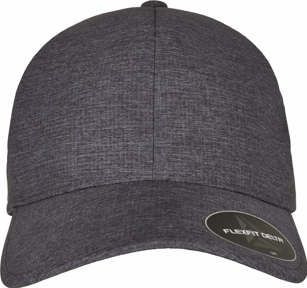 PS_FL180M_MELANGECHARCOAL - Hidalgo-werbeartikel Pet Flexfit Delta mix, melange charcoal — productfoto 4