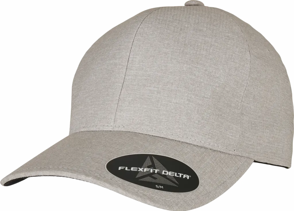 PS_FL180M-FS_MELANGESILVER - Hidalgo-werbeartikel Pet Flexfit Delta mix, melange silver — productfoto 7