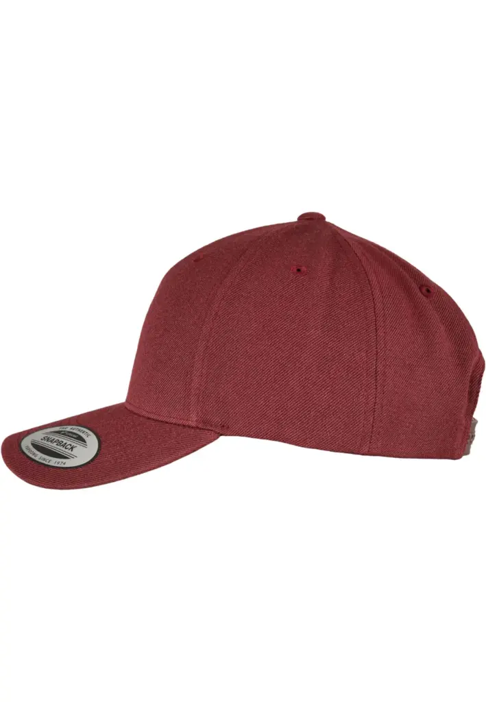 Classic premium snapbackpet, maroon — productfoto 18