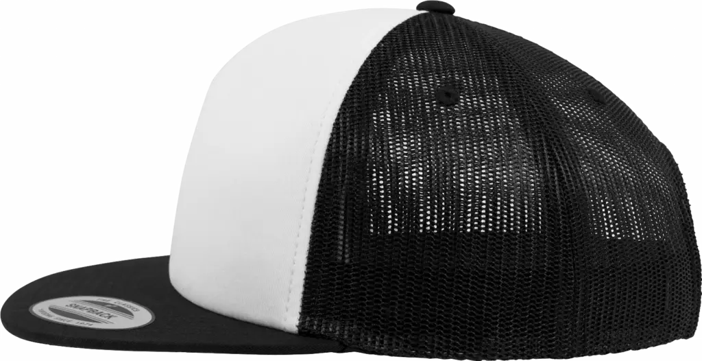 Truckerpet van schuimrubber, black / white / back — productfoto 2