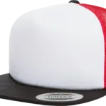 Truckerpet van schuimrubber, black / white / red — productfoto 7