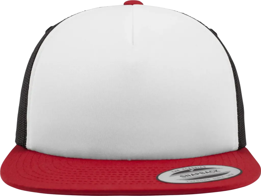 Truckerpet van schuimrubber, red / white / black — productfoto 17