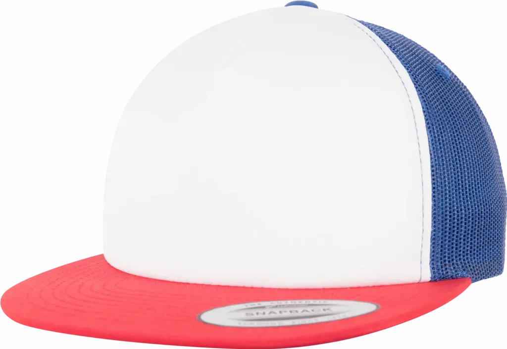 Truckerpet van schuimrubber, red / white / royal — productfoto 20