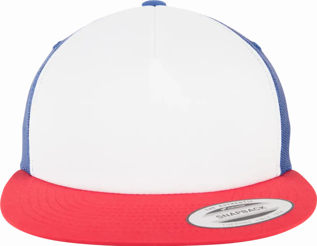 Truckerpet van schuimrubber, red / white / royal — productfoto 22