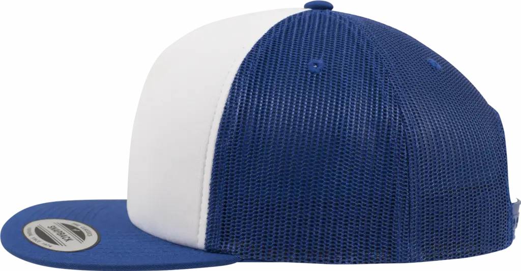 Truckerpet van schuimrubber, royal / white / royal — productfoto 24
