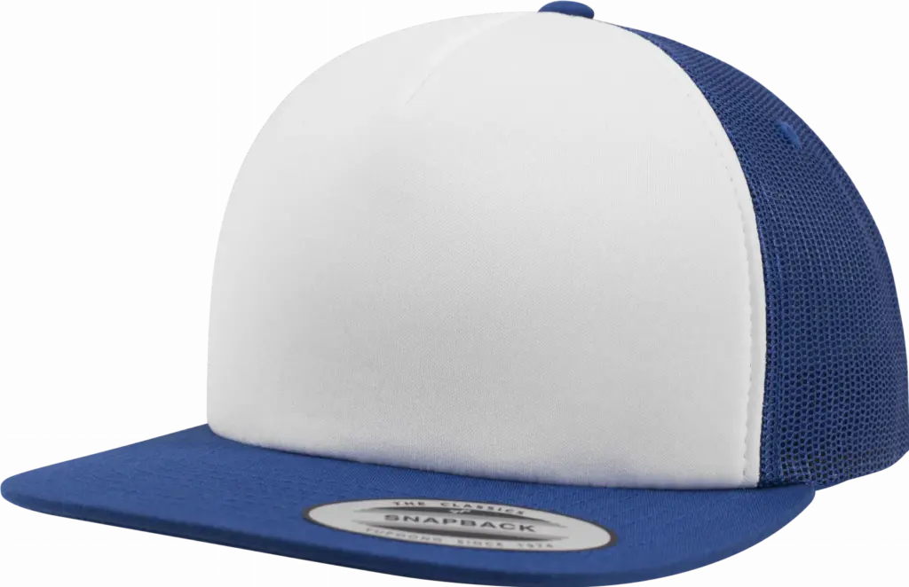 Truckerpet van schuimrubber, royal / white / royal — productfoto 25