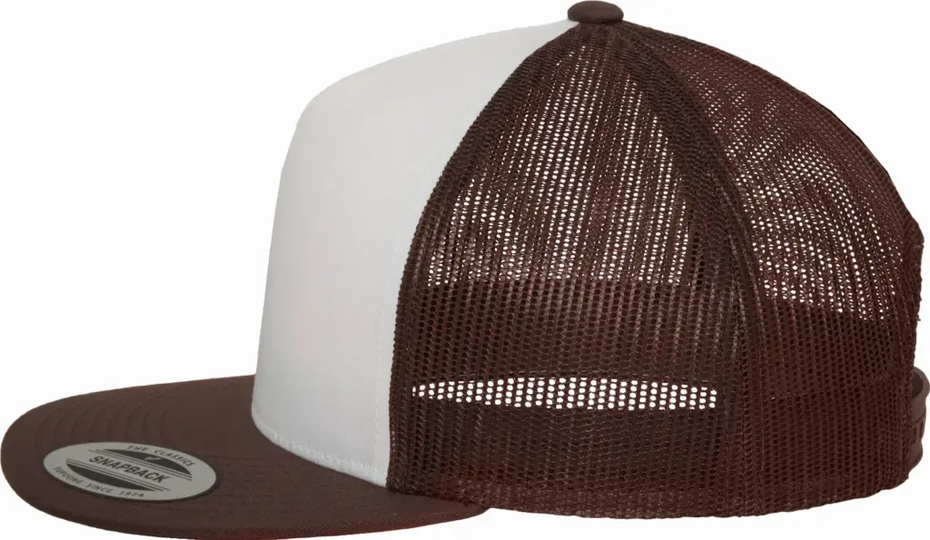 Klassieke truckerpet, brown / white / brown — productfoto 8