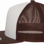 Klassieke truckerpet, brown / white / brown — productfoto 8