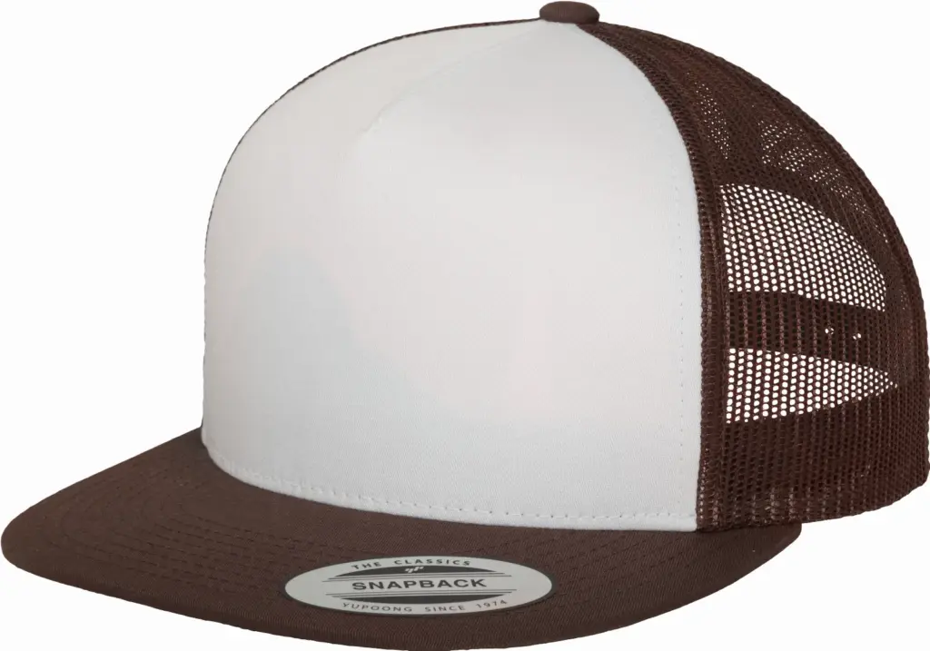 Klassieke truckerpet, brown / white / brown — productfoto 9