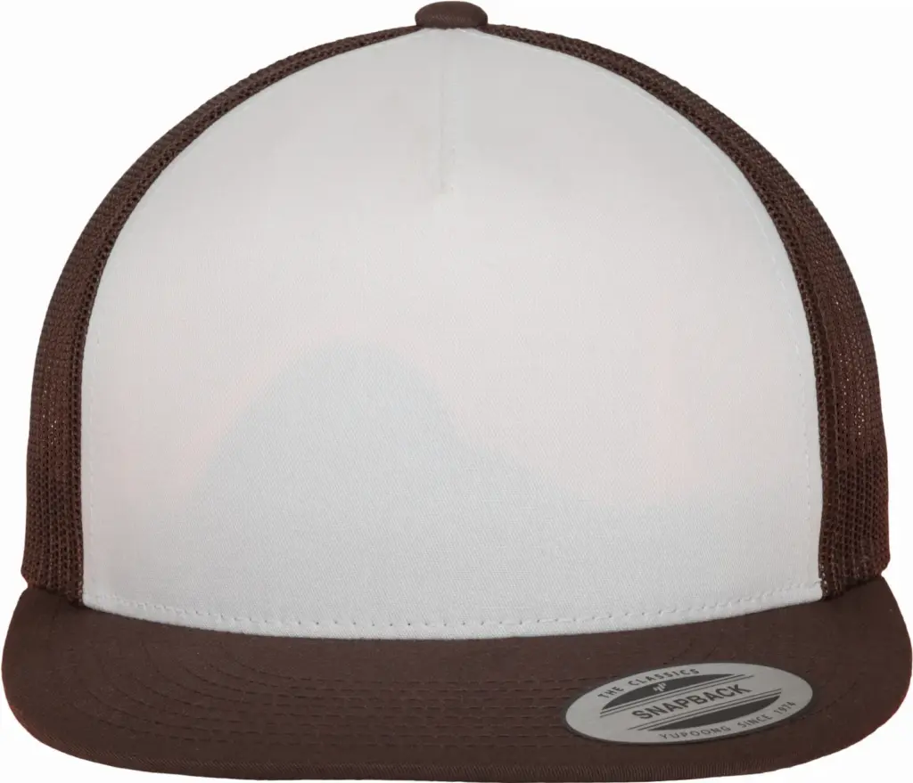 Klassieke truckerpet, brown / white / brown — productfoto 11