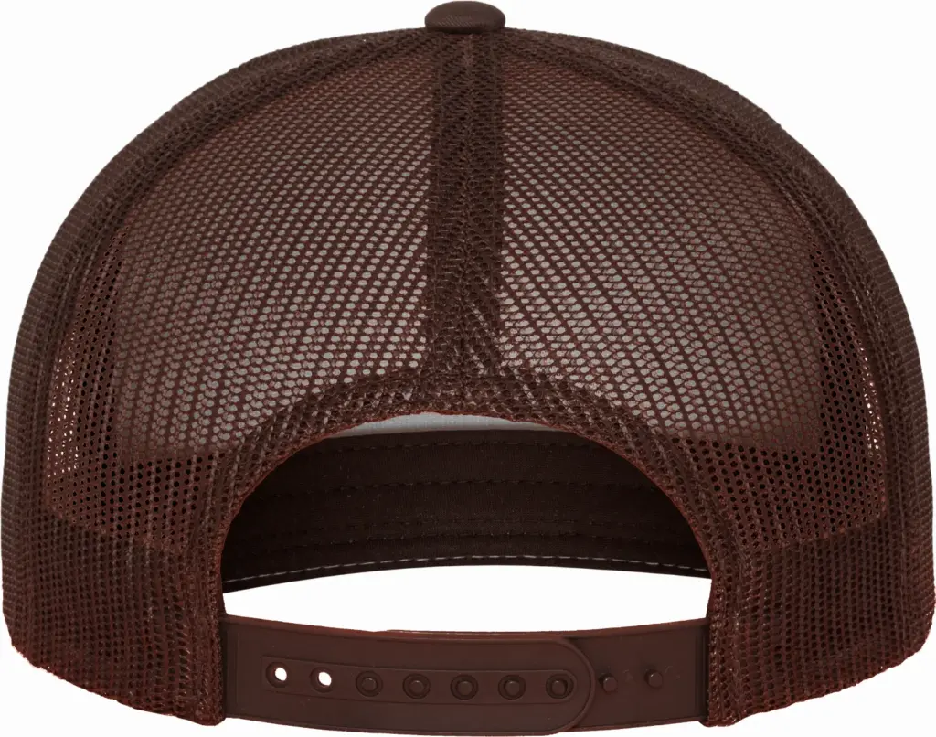 Klassieke truckerpet, brown / white / brown — productfoto 12