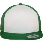 Klassieke truckerpet, kelly / white — productfoto 22