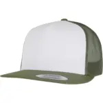 Klassieke truckerpet, olive / white / loden — productfoto 30