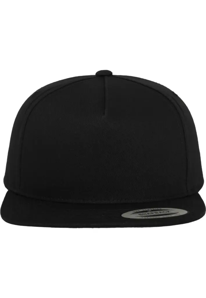 Classic snapbackpet 5 panelen, black / black — productfoto 9