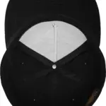 Classic snapbackpet 5 panelen, black / black — productfoto 10