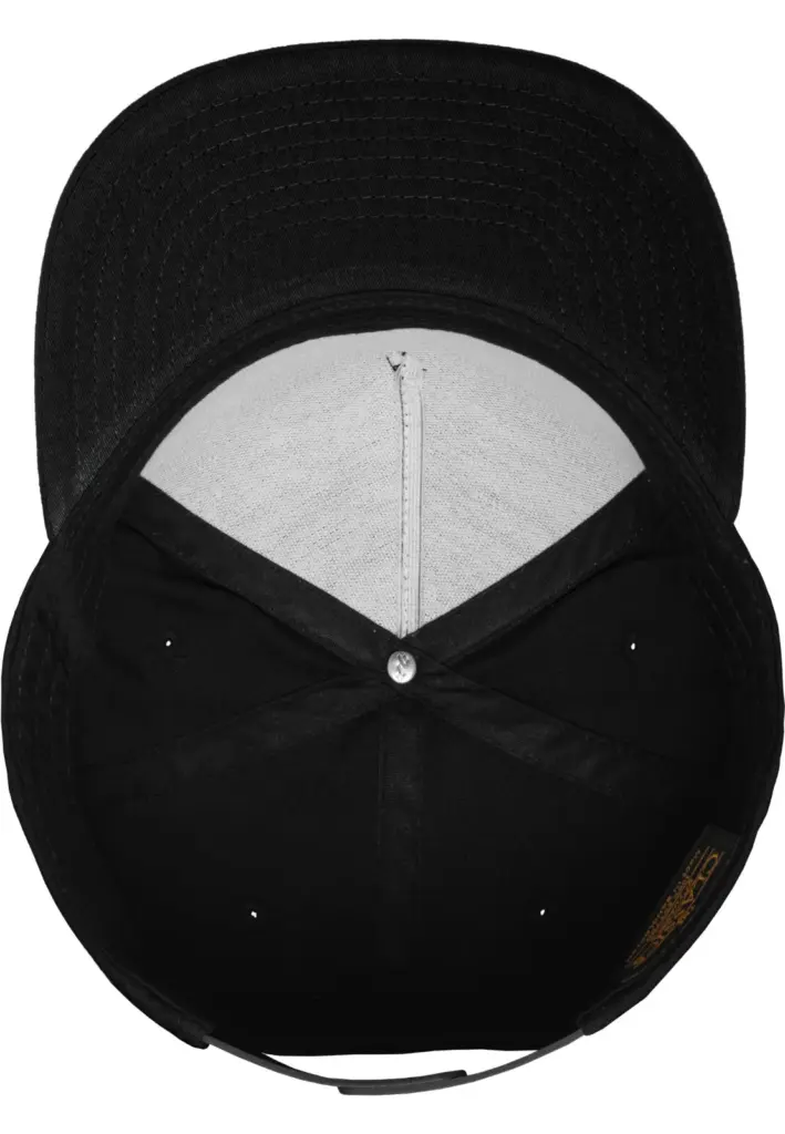 Classic snapbackpet 5 panelen, black / black — productfoto 10