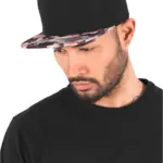 Snapbackpet met bloemenmotief — productfoto 2