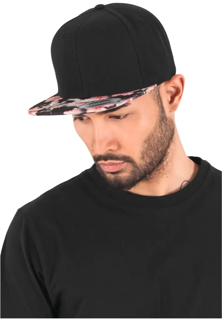 Snapbackpet met bloemenmotief — productfoto 2