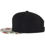 Snapbackpet met bloemenmotief, mint — productfoto 4