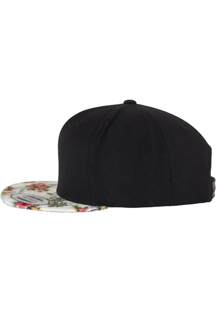 Snapbackpet met bloemenmotief, mint — productfoto 4