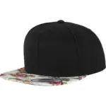Snapbackpet met bloemenmotief, mint — productfoto 5