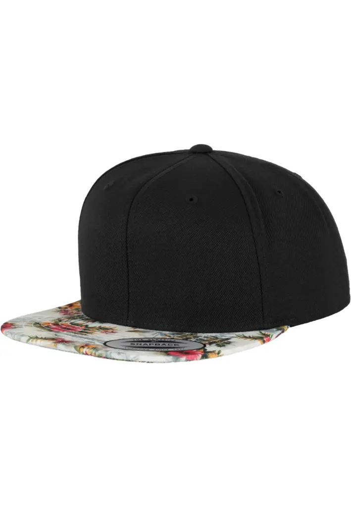 Snapbackpet met bloemenmotief, mint — productfoto 5
