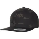 Klassieke camo snapbackpet, black multicam — productfoto 3