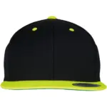 Classic snapbackpet in twee kleuren, black / neon yellow — productfoto 14