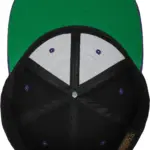 Classic snapbackpet in twee kleuren, black / purple — productfoto 16