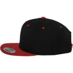 Classic snapbackpet in twee kleuren, black / red — productfoto 20