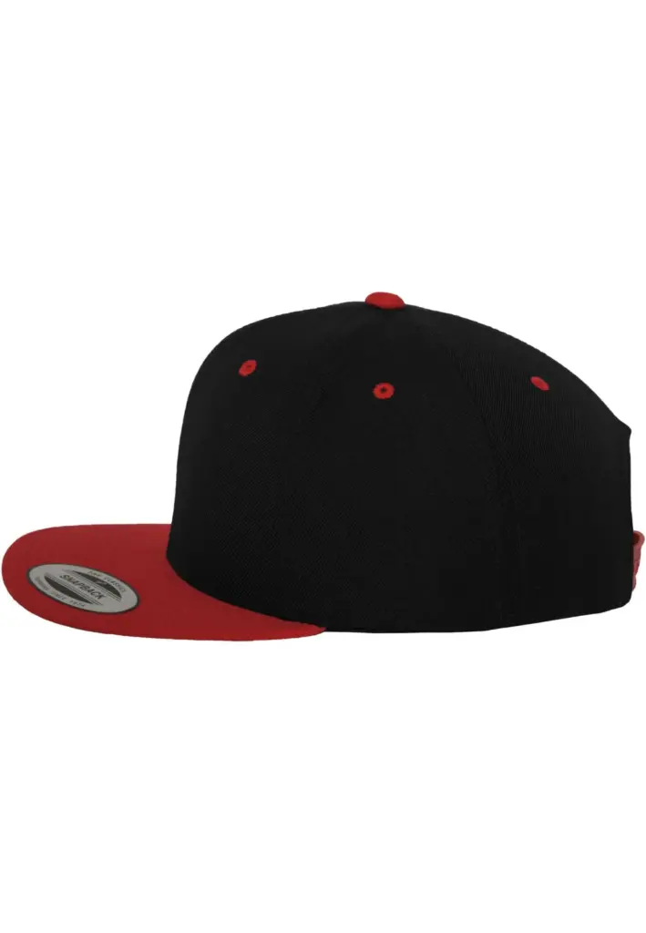 Classic snapbackpet in twee kleuren, black / red — productfoto 20
