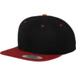 Classic snapbackpet in twee kleuren, black / red — productfoto 21