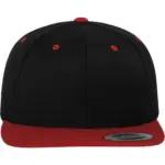 Classic snapbackpet in twee kleuren, black / red — productfoto 22