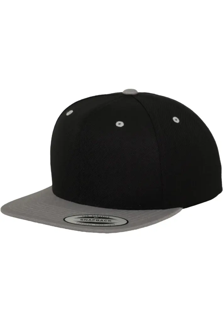 Classic snapbackpet in twee kleuren, black / silver — productfoto 25