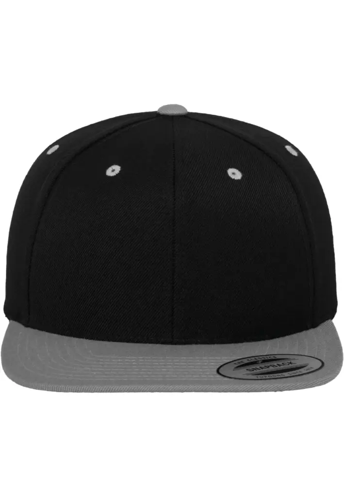 Classic snapbackpet in twee kleuren, black / silver — productfoto 26
