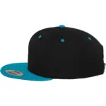 Classic snapbackpet in twee kleuren, black / teal — productfoto 28