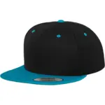 Classic snapbackpet in twee kleuren, black / teal — productfoto 29