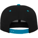 Classic snapbackpet in twee kleuren, black / teal — productfoto 31