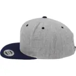 Classic snapbackpet in twee kleuren, heather navy — productfoto 32