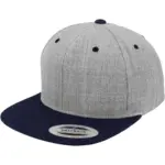 Classic snapbackpet in twee kleuren, heather navy — productfoto 33