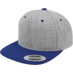 Classic snapbackpet in twee kleuren, heather royal — productfoto 37