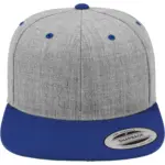 Classic snapbackpet in twee kleuren, heather royal — productfoto 38