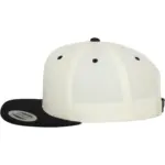 Classic snapbackpet in twee kleuren, natural / black — productfoto 44