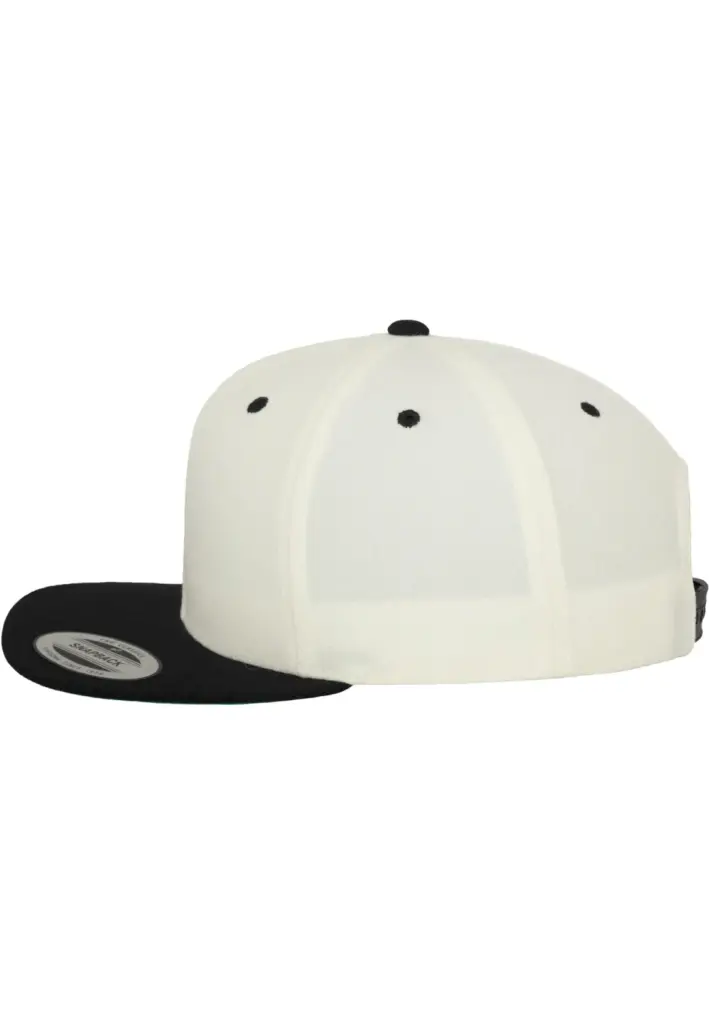 Classic snapbackpet in twee kleuren, natural / black — productfoto 44