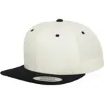 Classic snapbackpet in twee kleuren, natural / black — productfoto 45