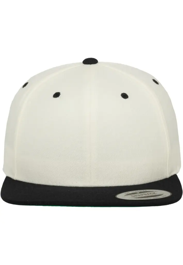Classic snapbackpet in twee kleuren, natural / black — productfoto 46