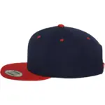 Classic snapbackpet in twee kleuren, navy / red — productfoto 48