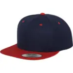 Classic snapbackpet in twee kleuren, navy / red — productfoto 49