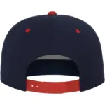 Classic snapbackpet in twee kleuren, navy / red — productfoto 50
